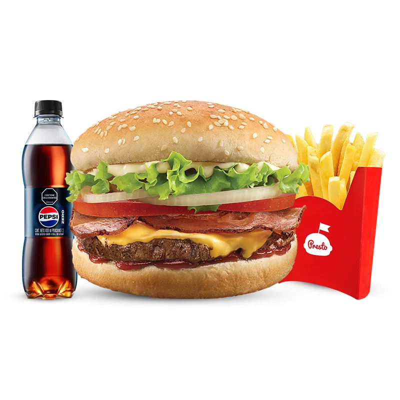 Combo super con queso y tocineta